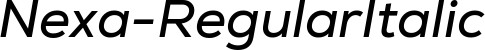 Nexa RegularItalic